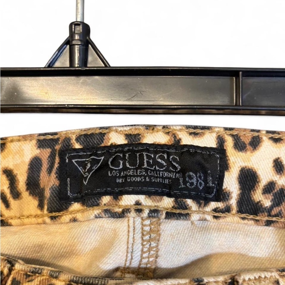 Vintage Guess Los-rise Cheetah Print Skinny Jeans - Picture 3 of 4
